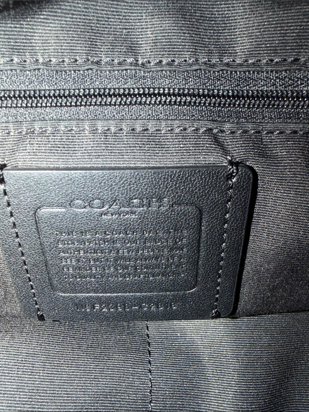 Coach Black Pebbled Leather Crossbody Shoulder Bag - Picture 5 of 6